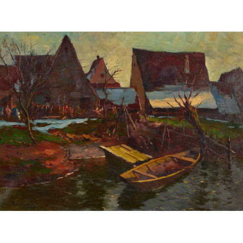 HANS MATHIS : Dorflandschaft (DOBIASCHOFSKY AUKTIONEN AG)