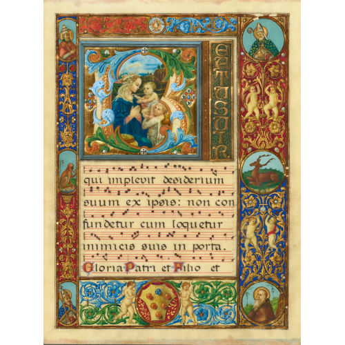ANTIPHONARBLATT : 19. Jh (DOBIASCHOFSKY AUKTIONEN AG)