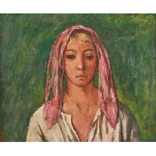 JEANNE) JANEB� (EIGTL. BARRAUD-PELLET : 'Foulard rose' (DOBIASCHOFSKY AUKTIONEN AG)