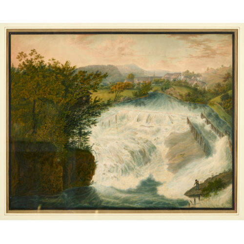 19. JH. SCHWEIZ : Wasserfall bei Grellingen (DOBIASCHOFSKY AUKTIONEN AG)