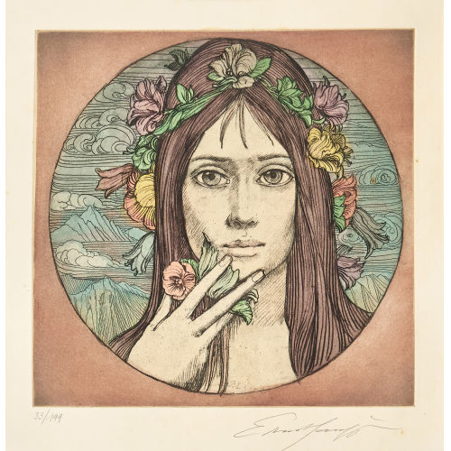 ERNST FUCHS : 'Flora' (DOBIASCHOFSKY AUKTIONEN AG)