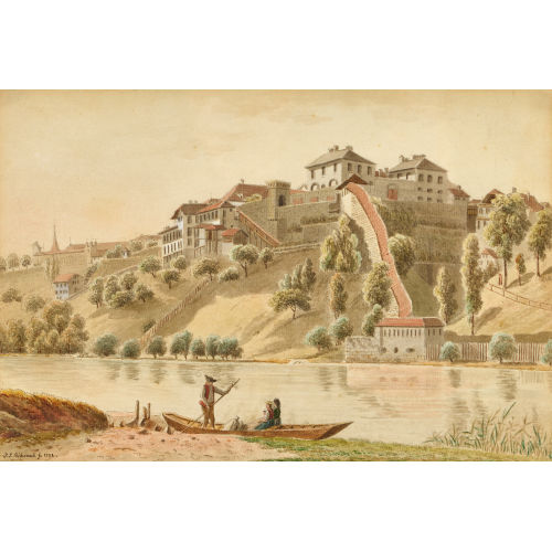 JOHANN JAKOB BIEDERMANN : Ansicht der M�nz in Bern (DOBIASCHOFSKY AUKTIONEN AG)