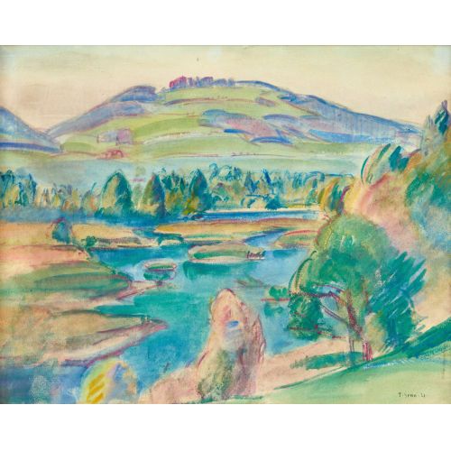 TRAUGOTT SENN : 'Environs de Rubigen' (DOBIASCHOFSKY AUKTIONEN AG)
