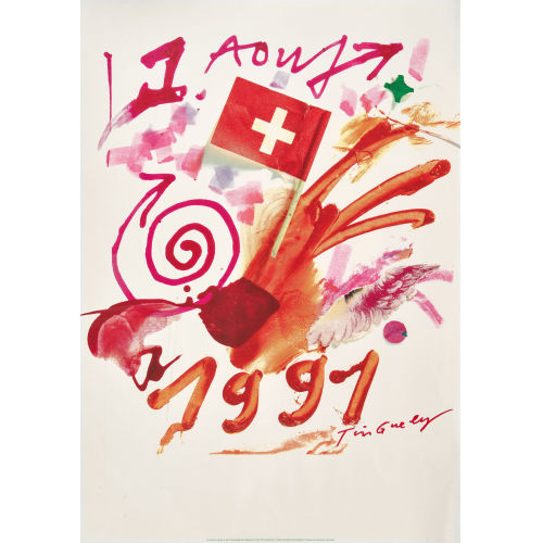 JEAN TINGUELY : '1. Aout 1991' (DOBIASCHOFSKY AUKTIONEN AG)