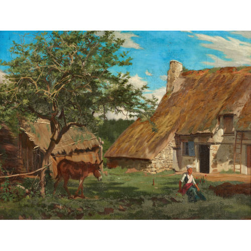 CHARLES-�DOUARD DU BOIS : Ferme du c�t� de Locraz (DOBIASCHOFSKY AUKTIONEN AG)