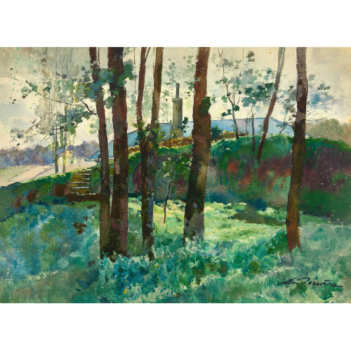 PAUL BOUVIER : Waldst�ck (DOBIASCHOFSKY AUKTIONEN AG)