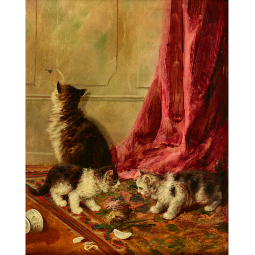JULES LEROY : Spielende Katzen (DOBIASCHOFSKY AUKTIONEN AG)
