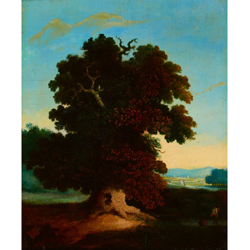 19. JH. SCHWEIZ : Landschaft mit Eiche (DOBIASCHOFSKY AUKTIONEN AG)