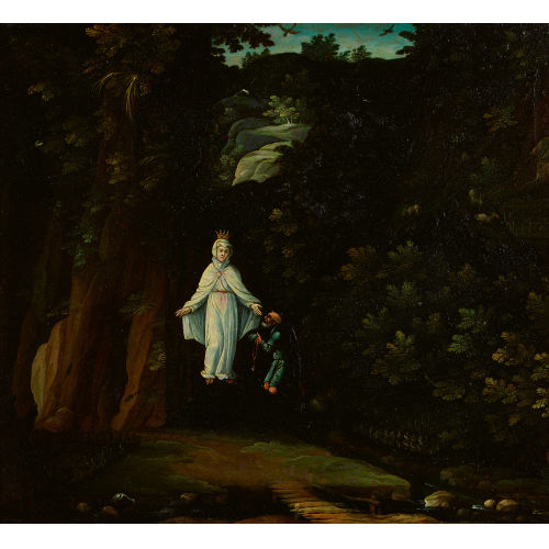 18. JH. FL�MISCH : Marienerscheinung im Wald (DOBIASCHOFSKY AUKTIONEN AG)