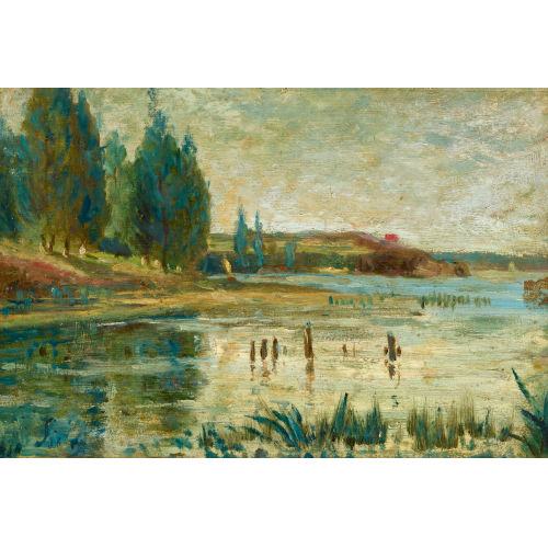 19. JH. FRANKREICH : Flusslandschaft (DOBIASCHOFSKY AUKTIONEN AG)