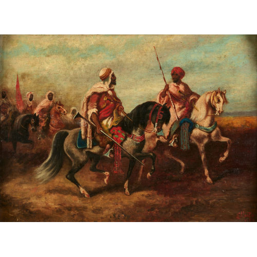 19./20. JH. ORIENTALIST : Berittene Araber (DOBIASCHOFSKY AUKTIONEN AG)