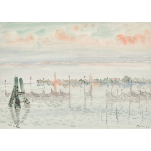 LEONHARD MEISSER : Fischernetze bei Venedig (DOBIASCHOFSKY AUKTIONEN AG)