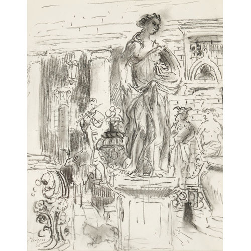 LEONHARD MEISSER : 'Beim Antiquar, Venedig' (DOBIASCHOFSKY AUKTIONEN AG)
