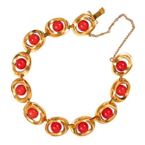 KORALLEN-BRACELET : (DOBIASCHOFSKY AUKTIONEN AG)