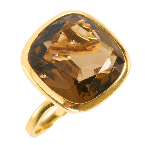 RAUCHQUARZ-RING : (DOBIASCHOFSKY AUKTIONEN AG)