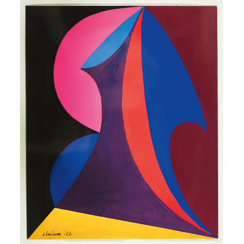GENEVI�VE CLAISSE : 'Abstraction lyrique no 6' (DOBIASCHOFSKY AUKTIONEN AG)