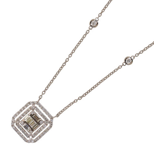 DIAMANT-ANH�NGER MIT KETTE : (DOBIASCHOFSKY AUKTIONEN AG)