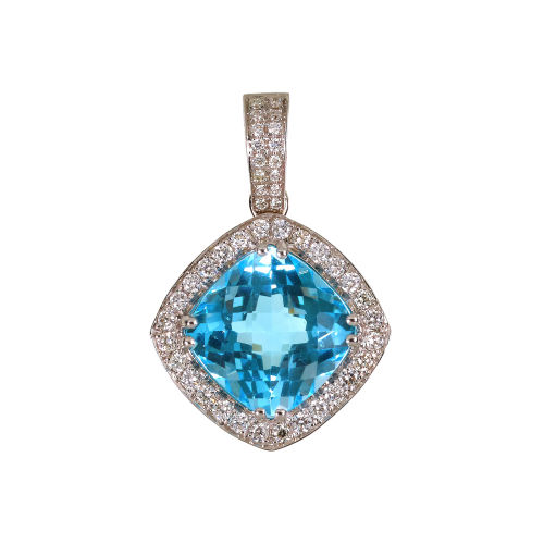 TOPAS-DIAMANT-ANH�NGER : (DOBIASCHOFSKY AUKTIONEN AG)