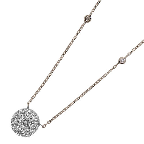 DIAMANT-ANH�NGER MIT KETTE : (DOBIASCHOFSKY AUKTIONEN AG)