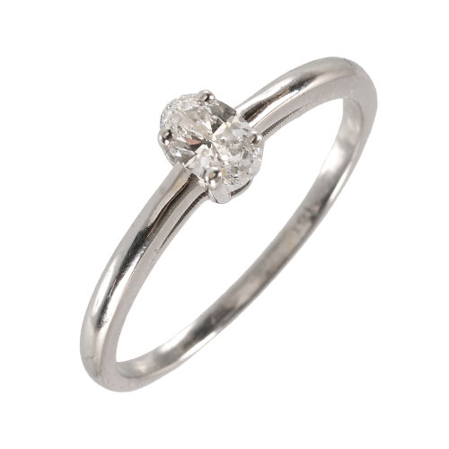 SOLITAIRE-RING : (DOBIASCHOFSKY AUKTIONEN AG)