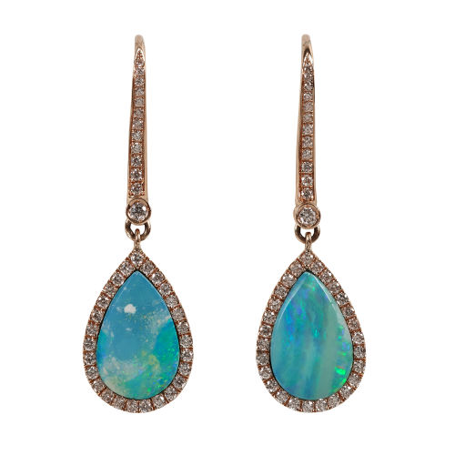 OPAL-DIAMANT-OHRH�NGER : (DOBIASCHOFSKY AUKTIONEN AG)