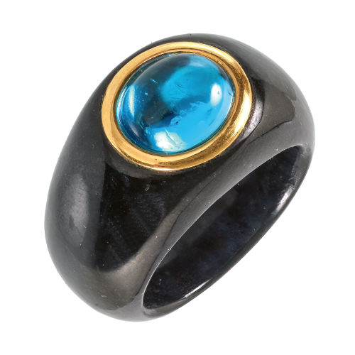 TOPAS-ONYX-RING : (DOBIASCHOFSKY AUKTIONEN AG)