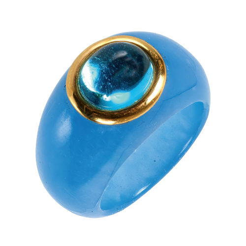 TOPAS-JADE-RING : (DOBIASCHOFSKY AUKTIONEN AG)