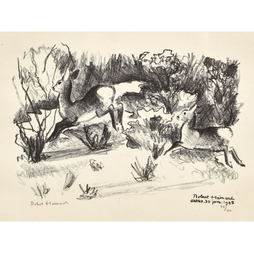 ROBERT HAINARD : Chevreuils (DOBIASCHOFSKY AUKTIONEN AG)