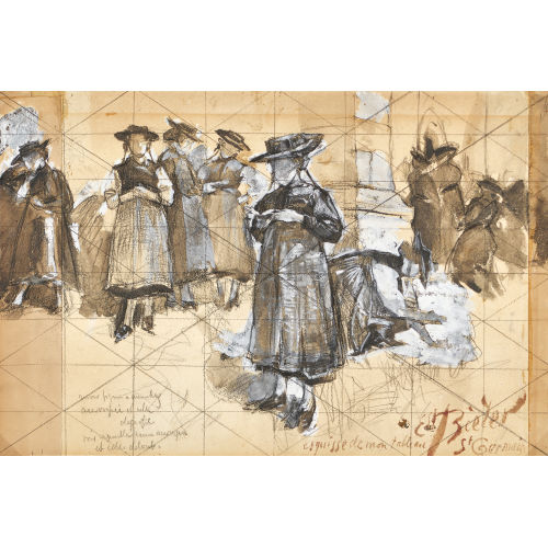 ERNEST BI�LER : 'Devant l'�glise de Saint-Germain � Savi�se' (DOBIASCHOFSKY AUKTIONEN AG)