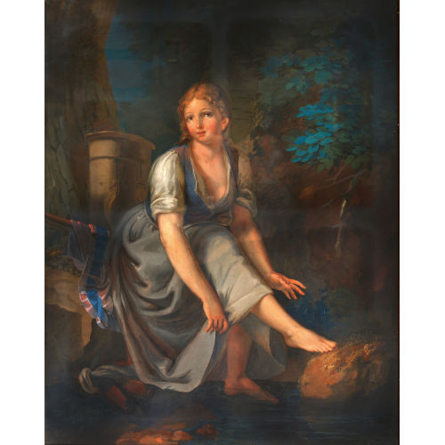 JOHANN GEORG VOLMAR : Rastende B�uerin (DOBIASCHOFSKY AUKTIONEN AG)