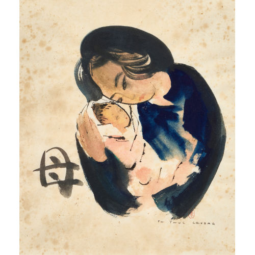PHAM THUC CHUONG : Mutter und Kind (DOBIASCHOFSKY AUKTIONEN AG)