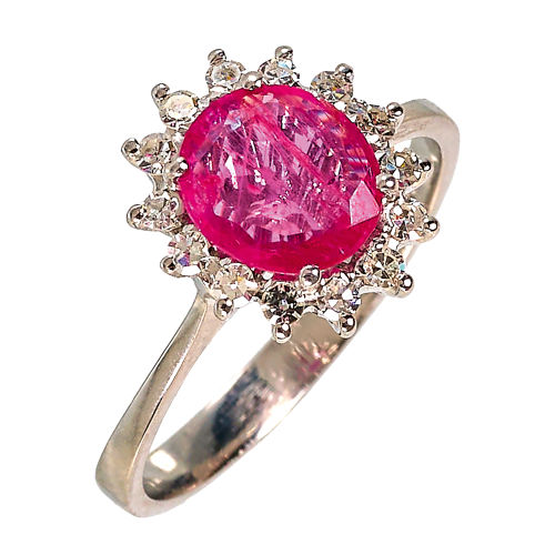 RUBIN-DIAMANT-RING : (DOBIASCHOFSKY AUKTIONEN AG)