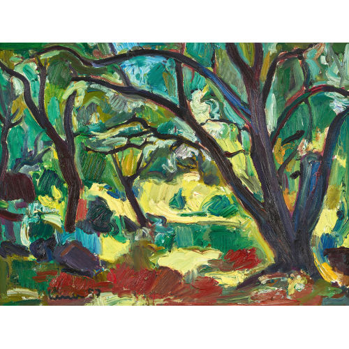 CARL WALTER LINER : Landschaft mit B�umen (DOBIASCHOFSKY AUKTIONEN AG)