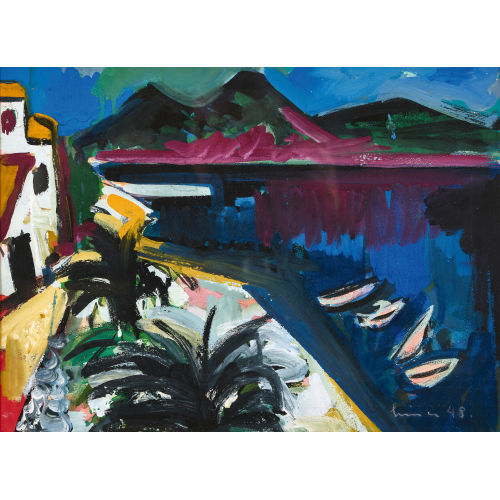 CARL WALTER LINER : S�dliche Uferlandschaft (DOBIASCHOFSKY AUKTIONEN AG)