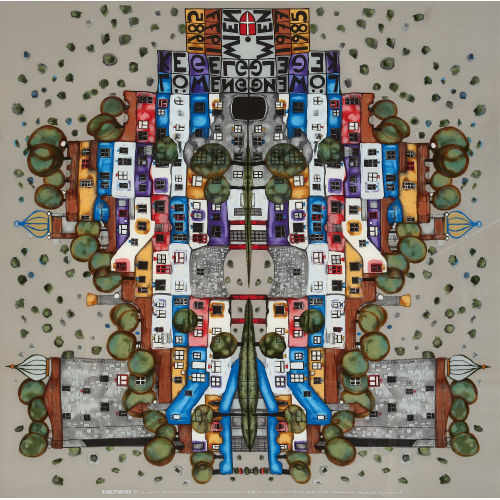 FRIEDENSREICH HUNDERTWASSER : 'Das Haus ist das Spiegelbild des Menschen' (DOBIASCHOFSKY AUKTIONEN AG)