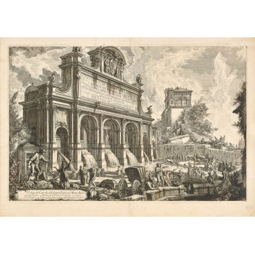 GIOVANNI BATTISTA PIRANESI : 'Veduta del Castello dell' Acqua Paola sul Monte Aureo' (DOBIASCHOFSKY AUKTIONEN AG)
