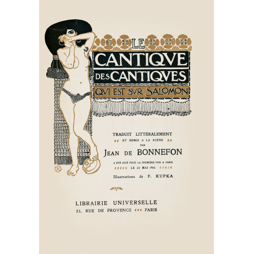 FRANTISEK KUPKA : 'Le cantique des cantiques qui est sur Salomon' (DOBIASCHOFSKY AUKTIONEN AG)