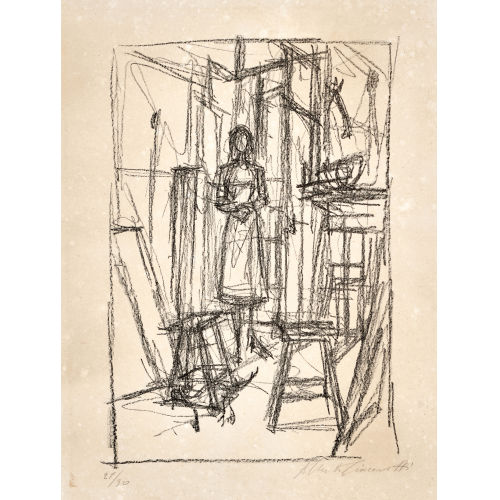 ALBERTO GIACOMETTI : 'Anette dans l'atelier' (DOBIASCHOFSKY AUKTIONEN AG)