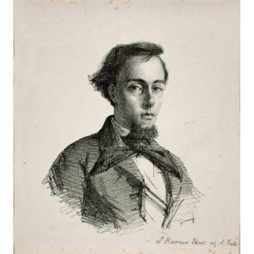 ALBERT ANKER : Brustbildnis von Ludwig H�rner (DOBIASCHOFSKY AUKTIONEN AG)