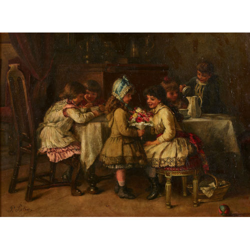 PIETER FRANCIS II PETERS : 'Kindervisite' (DOBIASCHOFSKY AUKTIONEN AG)