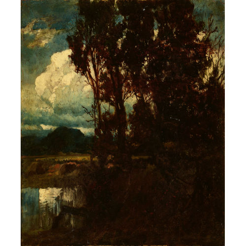 HENRI-JOSEPH HARPIGNIES : B�ume am Ufer (DOBIASCHOFSKY AUKTIONEN AG)