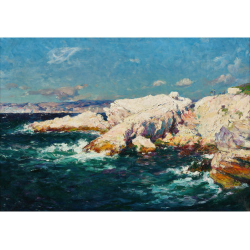 JEAN-BAPTISTE JOSEPH OLIVE : Bord de c�te (DOBIASCHOFSKY AUKTIONEN AG)