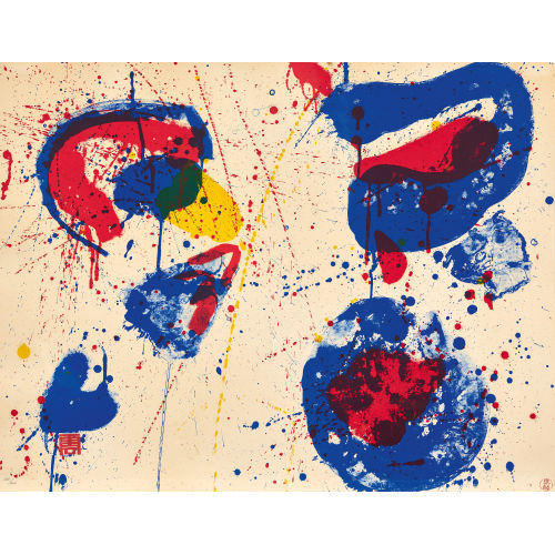 SAM FRANCIS : 'Hurra for the Red, White and Blue, Variant II' (DOBIASCHOFSKY AUKTIONEN AG)