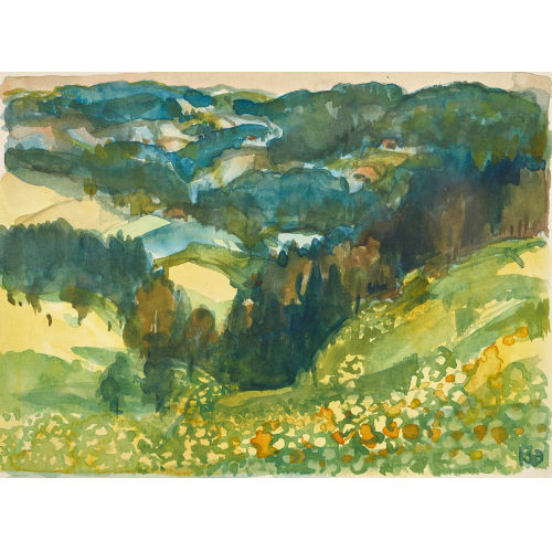 FRED BAUMANN : H�gelige Landschaft (DOBIASCHOFSKY AUKTIONEN AG)