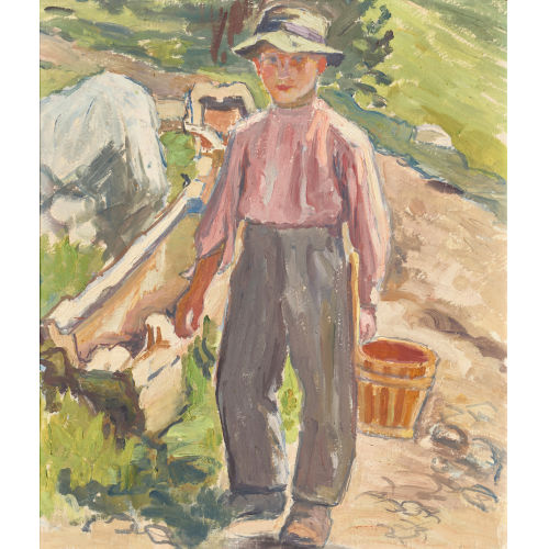 SARAH JEANNOT : 'Le petit porteur d'eau' (DOBIASCHOFSKY AUKTIONEN AG)