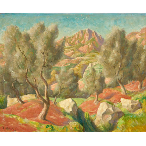 PAUL TH�OPHILE ROBERT : 'Paysage proven�ale' (DOBIASCHOFSKY AUKTIONEN AG)
