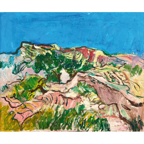 JEAN-LOUIS PIGUET : S�dliche Berglandschaft (DOBIASCHOFSKY AUKTIONEN AG)