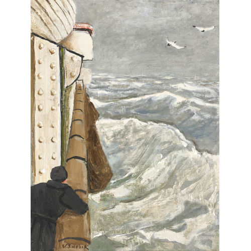 VICTOR SURBEK : Schiff auf rauer See (DOBIASCHOFSKY AUKTIONEN AG)