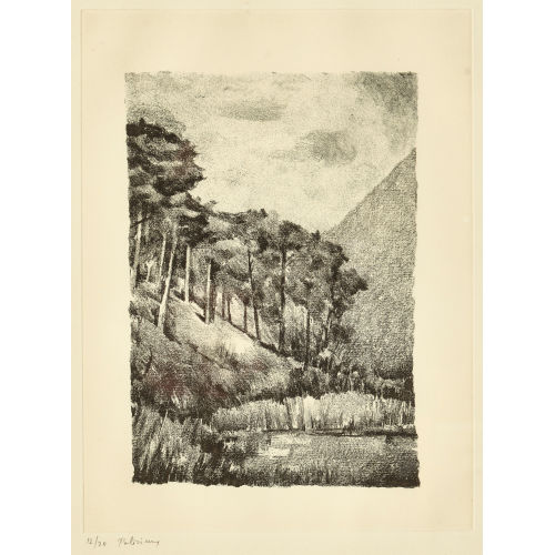 G�RARD DE PAL�ZIEUX : 'Lac de Finges' (DOBIASCHOFSKY AUKTIONEN AG)