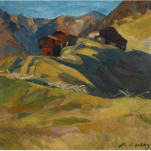 OSCAR WILHELM L�THY : Auf der Alp (DOBIASCHOFSKY AUKTIONEN AG)
